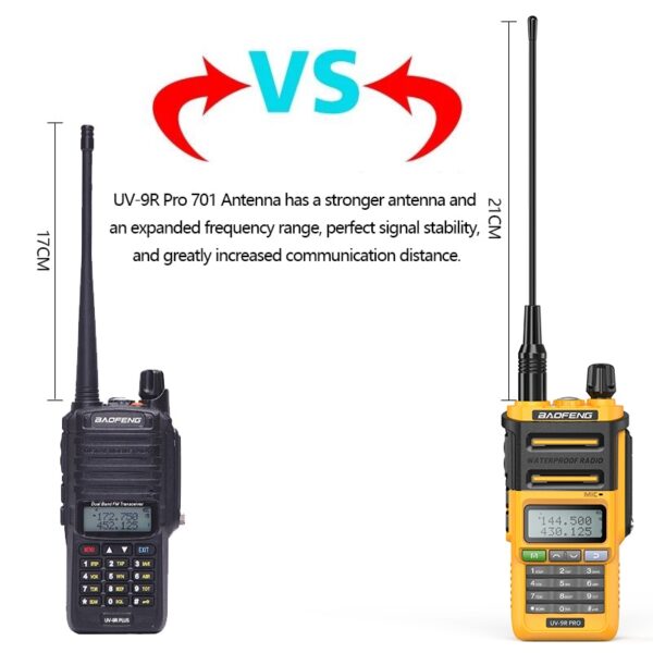 2022 Baofeng UV-9R PRO IP68 Waterproof Dual Band Radio Handheld Walkie Talkie - Image 2