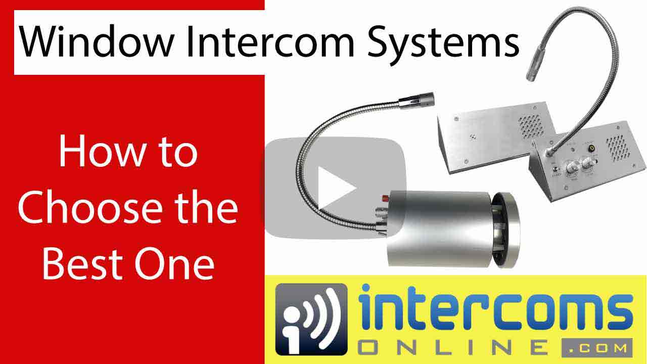 2-Way Window Intercom System Speakers Help Keep Employees Safe While Still Providing Effective Communication