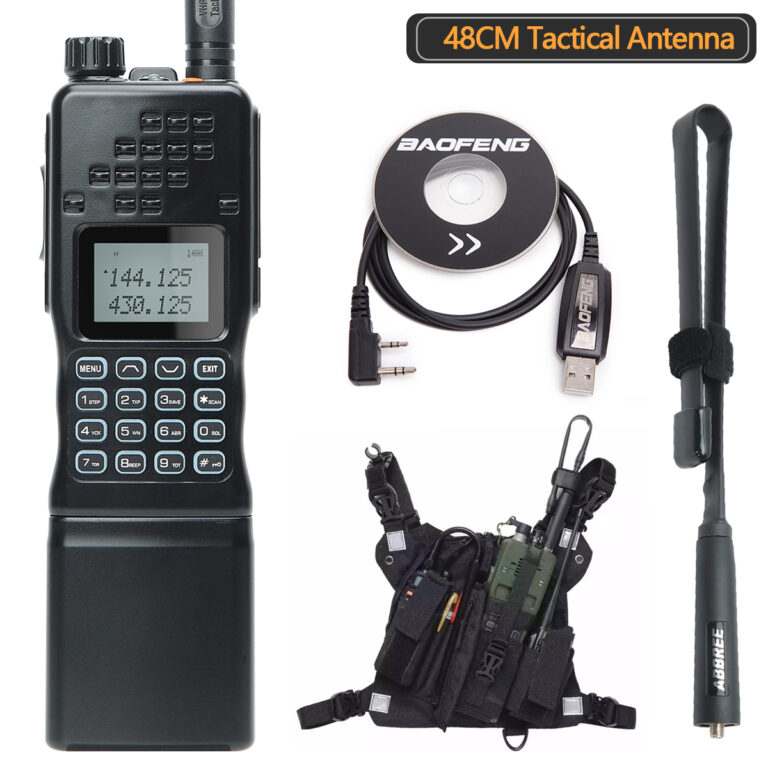 Baofeng AR-152 Tactial Walkie Talkie UHF VHF Dual Band 15W Powerful ...