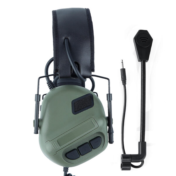 Tactical Helmet Headset Noise Reduction Sound Pickup with PTT for Military Walkie Talkie Outdoot Hunting - Image 3