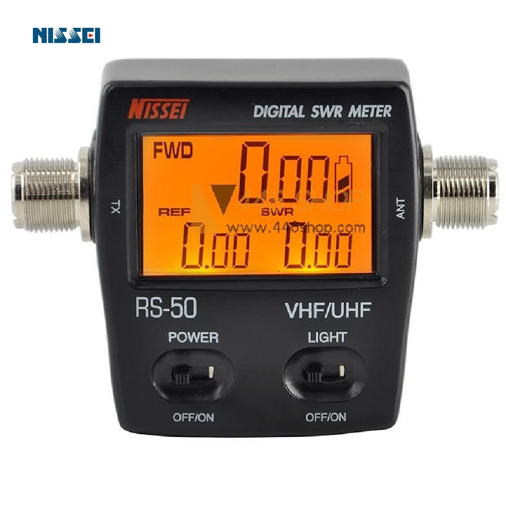 Nissei Rs 50 Compact Digital Swr Watt Meter 125 525 Mhz For Two Way