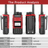 Baofeng BF-H7 Powerful Walkie Talkie Portable UHF VHF Dual Band Radio - Image 6