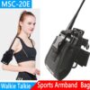 MSC-20E Big Nylon Bag Armband Carry Case for Baofeng Wouxun Anytone Mototrola Kenwood Walkie Talkie