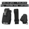 MSC-20E Big Nylon Bag Armband Carry Case for Baofeng Wouxun Anytone Mototrola Kenwood Walkie Talkie - Image 6
