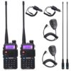 2PCS BaoFeng UV-5R Walkie Talkie VHF/UHF136-174Mhz&400-520Mhz Dual Band Two way radio Baofeng uv 5r Portable Walkie talkie uv5r