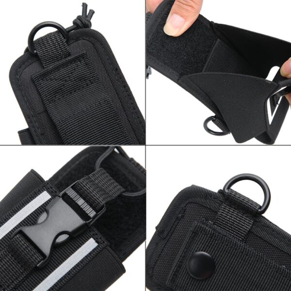 MSC-20M Armband Walkie Talkie Fluorescence Big Nylon Carry Case for BaoFeng UV-5R UV-82 UV-9R Radio Pouch Holder Radio - Image 3