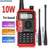 BaoFeng UV-S9 Plus Tri-Band Radio 10W Powerful 136-174Mhz/220-225Mhz/400-520Mhz Walkie Talkie Amateur Handheld Two Way Radio