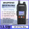 Upgraded 13.5W High Power Baofeng UV-27 Pro Max Tri Bands Handheld Two way Radio
