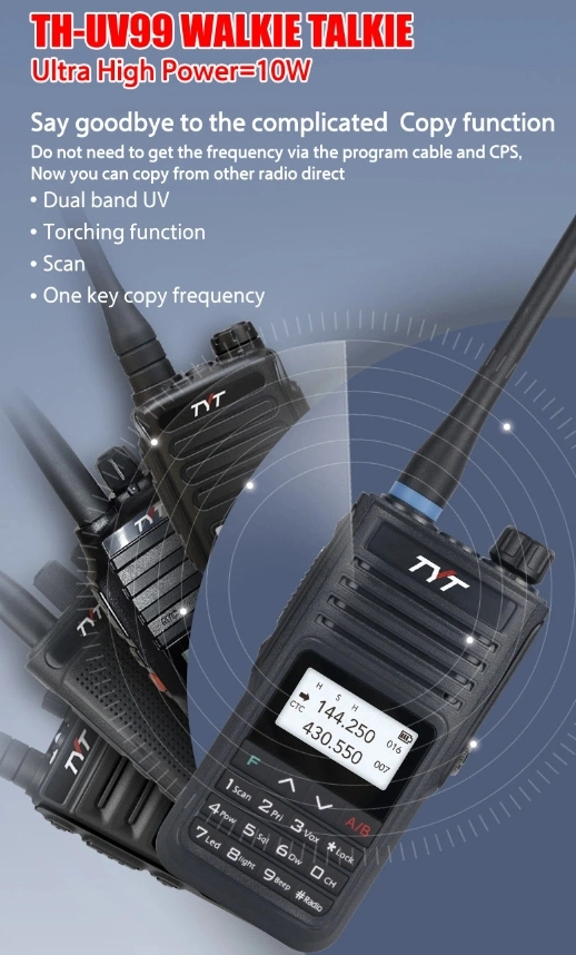 Tyt Th-UV99 Two Way Radio IP68 Waterproof Ham Radio VHF UHF Walkie Talkie