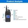 2pcs/lot TYT MD-UV390 PLUS AES256 Encryption Digital DMR Walkie Talkie IP67 Waterproof Radio Dual Band 136-174&400-480mhz - Image 2