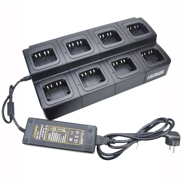 8 bank ports Charger for Motorola XiR P8268 P8260 DP4800 DP3601 DP3400 DGP4150 P8608 P6600 Series Professional Radio Eight Way Multi-Unit Charger