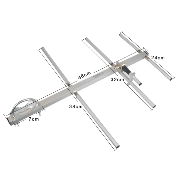 Walkie Talkie Yagi Antenna UHF 400-470MHz Gamma Three Elements Collapsible Free Disassembly 13dB Yagi–Uda Ham Radio Antenna - Image 4