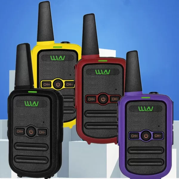 2PCS New WLN Kd-C1 Walkie Talkie Mini Two Way Radio 5W UHF 400-470MHz 16CH Handheld High Quality New Walkie Talkies For Kids Toy