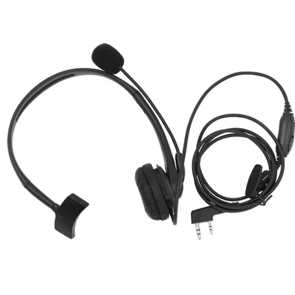 Over Head Headset Earphone Earpiece Headphone Boom Mic For Kenwood NX220 NX240 NX248 NX320 NX340 NX348 NX420 Radio Walkie Talkie