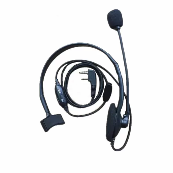 Over Head Headset Earphone Earpiece Headphone Boom Mic For Kenwood NX220 NX240 NX248 NX320 NX340 NX348 NX420 Radio Walkie Talkie - Image 2