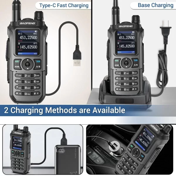 BAOFENG UV-21R Air Band Walkie Talkie Wireless Copy Frequency Type-C 999 Channels NOAA Long Range AM For UV-21 PRO Ham Radio - Image 4