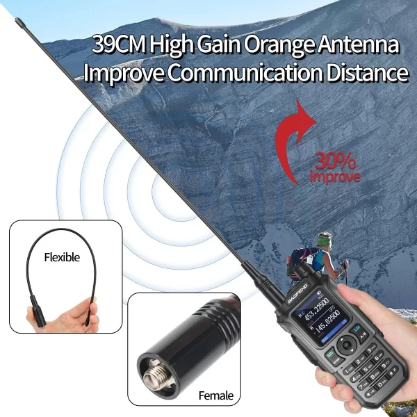 BAOFENG UV-21R Air Band Walkie Talkie Wireless Copy Frequency Type-C 999 Channels NOAA Long Range AM For UV-21 PRO Ham Radio - Image 6