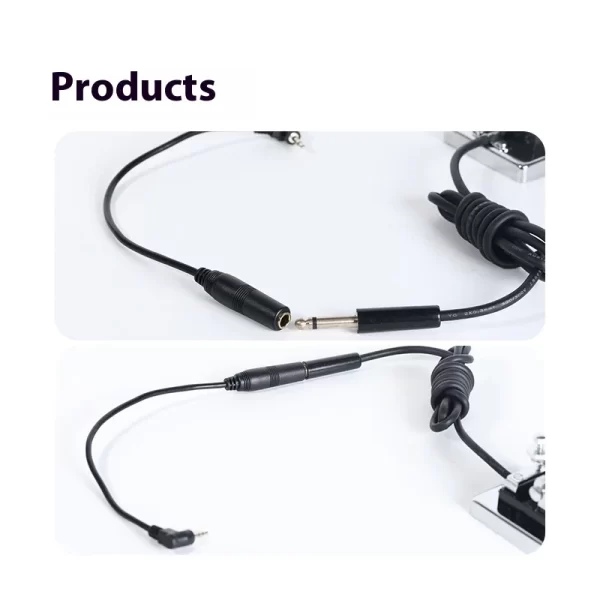 New 6.5 Female To 3.5 Male Audio Conversion Cable 3.5mm Right Angle Elbow CW Electric Key Trainer Audio Adapter Cable - Image 5