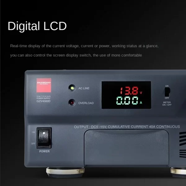 Diamond GZV4000D 40A Switching Power Supply DC5-15V Shortwave Radio Base Station Power Supply 13.8V - Image 4