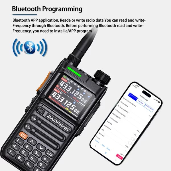 Baofeng UV26 Walkie Talkie GPS APSR Multi Band Bluetooth Programming Recording Wirless Copy Frequency Type-C Long Range Two Way - Image 2