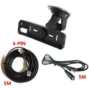 Panel Mount Holder + Panels Separate Cable Extension Line+External audio Extended line，for YAESU FT-100D FTM-100DR Walkie Talkie