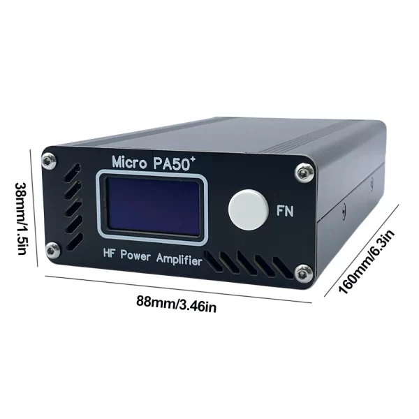 New Micro PA50+ (PA50 Plus) 50W 3.5MHz-28.5MHz 1.3inch OLED Screen Intelligent Shortwave HF Power Amplifier SWR Meter LPF Filter - Image 7