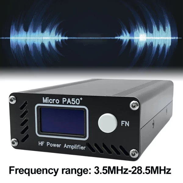 New Micro PA50+ (PA50 Plus) 50W 3.5MHz-28.5MHz 1.3inch OLED Screen Intelligent Shortwave HF Power Amplifier SWR Meter LPF Filter - Image 3