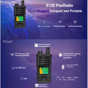 Estalky E120 LTE 4G handheld push to talk Poc Radio