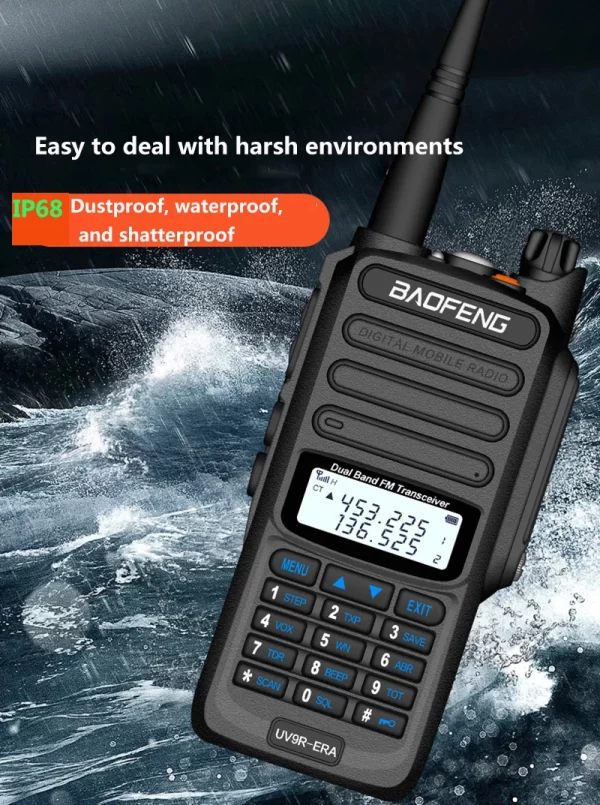 2025 IP68 waterproof baofeng uv 9r plus 20w ERA walkie talkie long range 30km car cb ham radio hf transceiver UHF radio station - Image 4