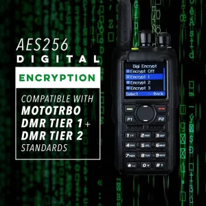 DMR-6X2 DMR Digital Dual Band 2 Ways Radio 7W VHF/UHF Encryption GPS