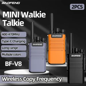 2packs Baofeng BF-V8 Mini Ham Walkie Talkie Free Shipping