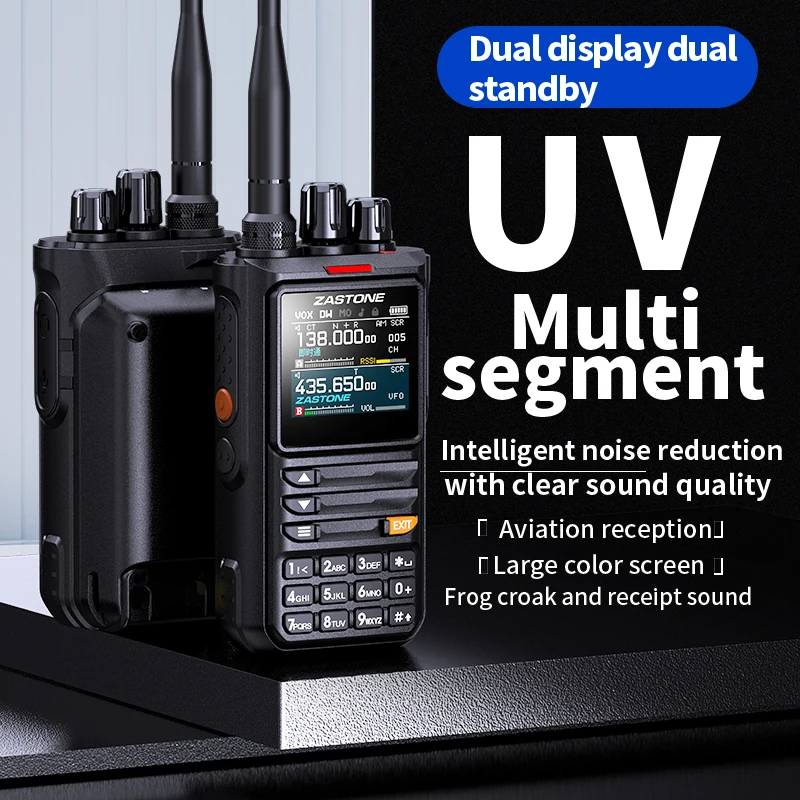 ZASTONE M8 10W Handheld 2 Way Radio AM Air Aviation Band High Power Walkie-Talkie APP programming noise - Image 3
