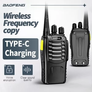Baofeng BF-888SD GMSK Digital Walkie Talkies Noise Reduction UHF Encrypt Call Portable Type-C Charger Upgrade BF-888s