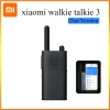 New Xiaomi Walkie Talkie 3 Chat Version 3W Transmission Power Fast Frequency Match Type-C 1-5km Distance APP Writing Frequency