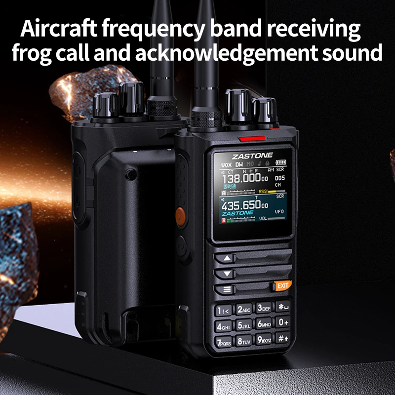 ZASTONE M8 10W Handheld 2 Way Radio AM Air Aviation Band High Power Walkie-Talkie APP programming noise - Image 5