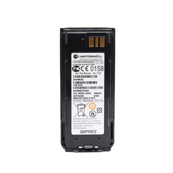 Explosion-proof Battery for Motorola MTP8500 MTP8500Ex MTP8550 MTP8550Ex NNTN8570, NNTN8570A, 7.4V/mA, 1250mAh Replacement Battery