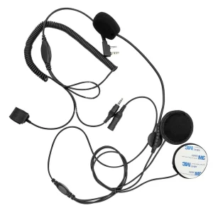 Two Pin Finger PTT Headphone, Walkie talkie, Micro Microphone, Woki Toki Earphones for Motorcycle Helmet