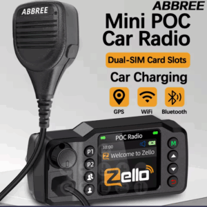 ABBREE GP-8900 Plus Mini POC Network Car Radio Zello GPS Long Distance 4G Android WiFi Dual SIM For Vehicle Fleet Search&Rescue