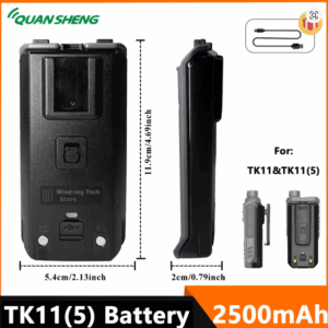 Walkie Talkie Batteries Quansheng TK11(5) Radio Battery Back Clip