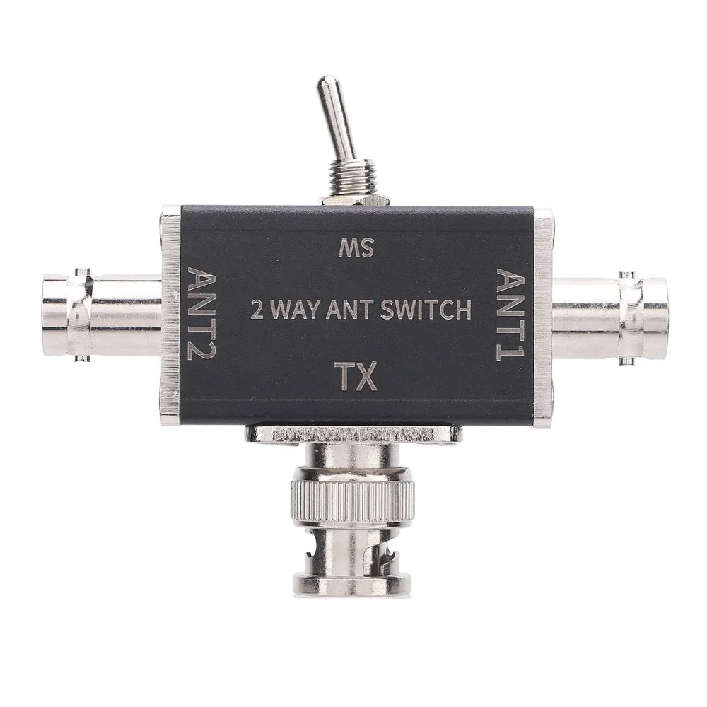 2-Way Antenna Switch – 100W HF High Power Coaxial Selector (0-50MHz) | Durable RF Antenna Switch
