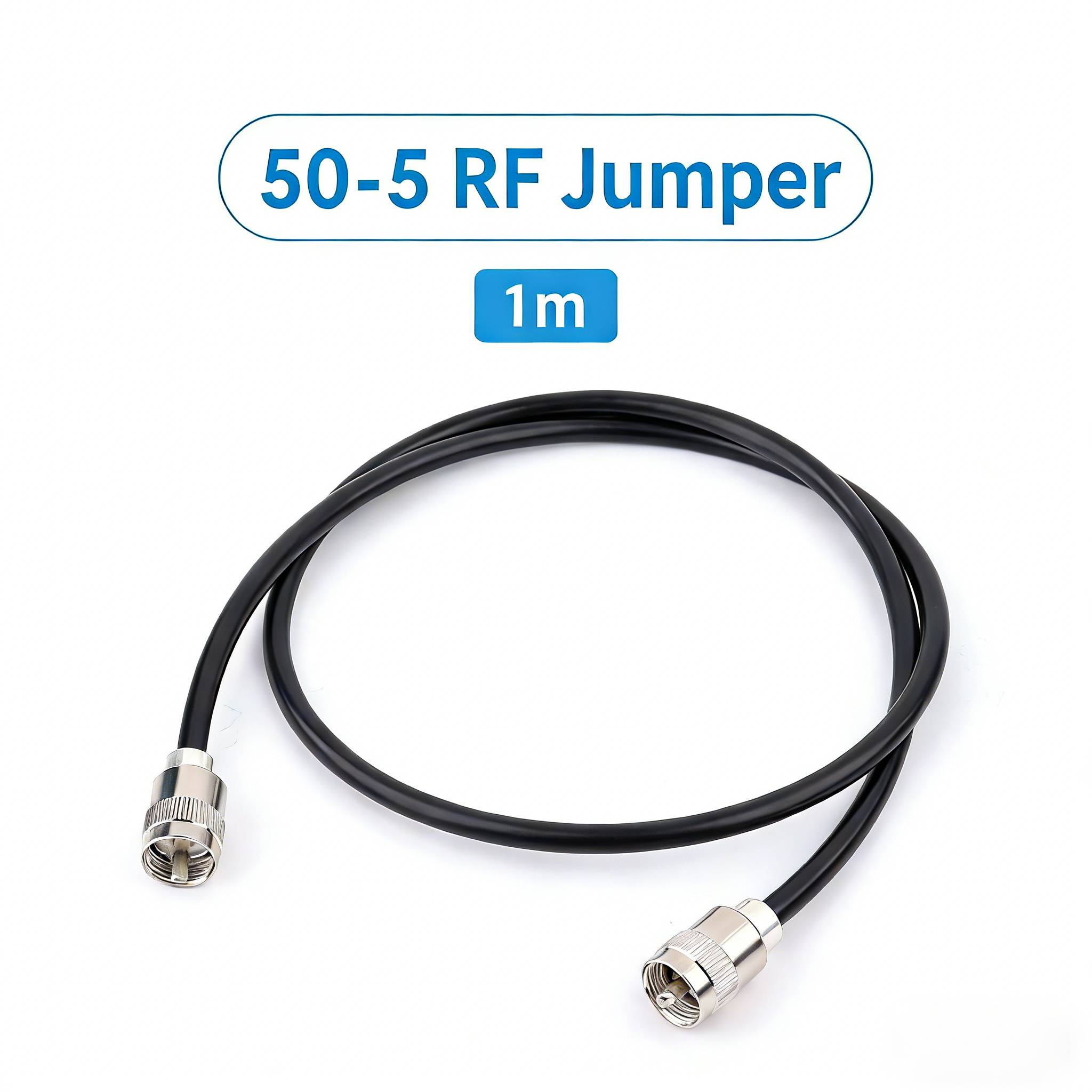 50-5 RF Coaxial Jumper Cable 50 Ohm 5D Interface M-M Connector 1 Meter
