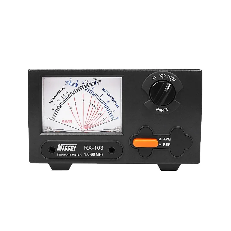 NISSEI RX-103 Mini SWR/Watt Meter 2KW | 1.6-60MHz HF/V/U Band High Quality Power Meter for Walkie Talkie