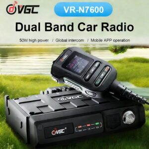VR-N7600 50W Dual Band Mobile Radio with GPS & APP Programming | Vehicle Walkie Talkie Station