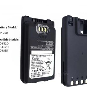 ICOM IC-M85 Marine Waterproof Walkie-Talkie Battery 3350mAh BP-290 BP-294 for IC-F52D/IC-F62D