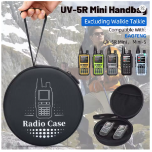 UV‑5R Mini Walkie Talkie Carrying Case – Storage Handbag for UV‑5R Mini / UV‑5RMini / Mini 5
