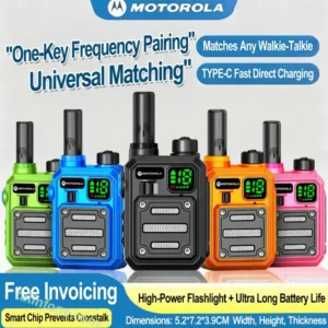High Power UHF Mini Walkie-Talkie Long Distance Communication Device