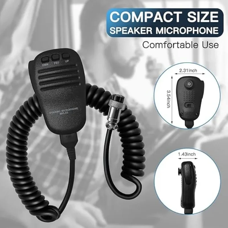 MH-31B8 Replacement Microphone for Yaesu FT-2000D FT-1000MP Mobile Transceivers, Ergonomic Handheld Speaker Mic - Image 5