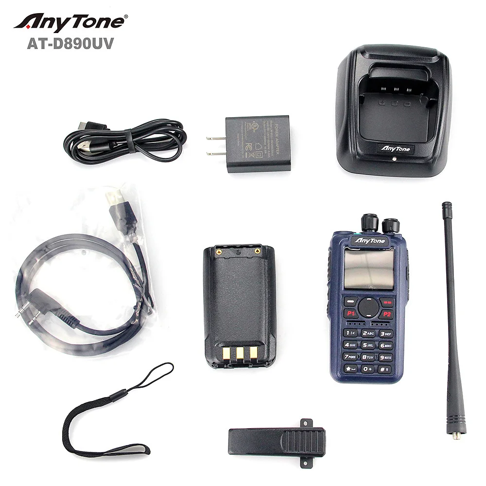 Anytone AT-D890UV Digital DMR and Analog VHF/UHF Walkie Talkie Portable Radio - Image 6