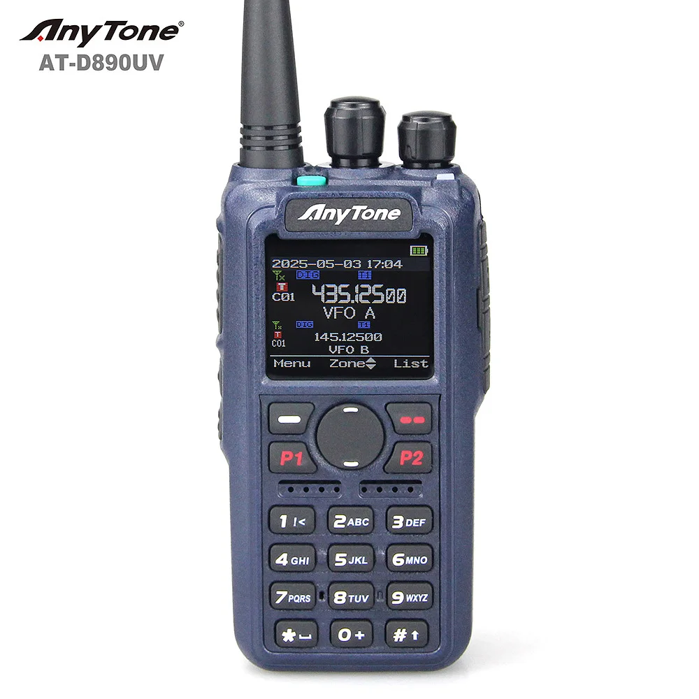 Anytone AT-D890UV Digital DMR and Analog VHF/UHF Walkie Talkie Portable Radio