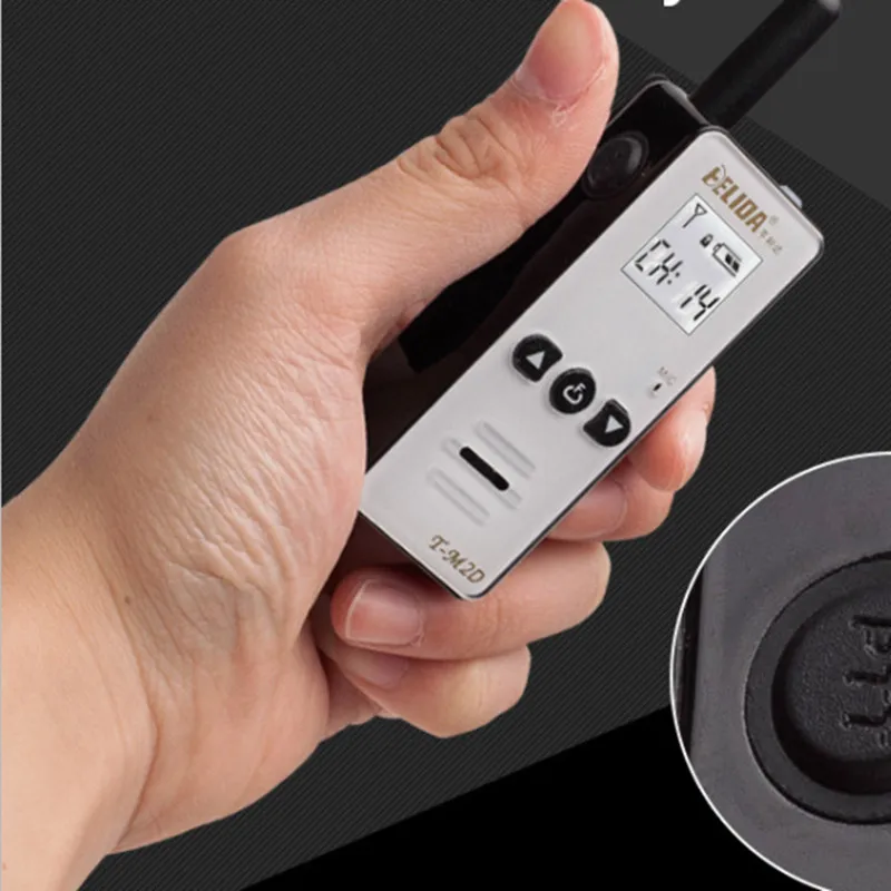 Super Mini Two Way Radio T‑M2D, UHF 400‑520MHz 128 Channels Walkie‑Talkie